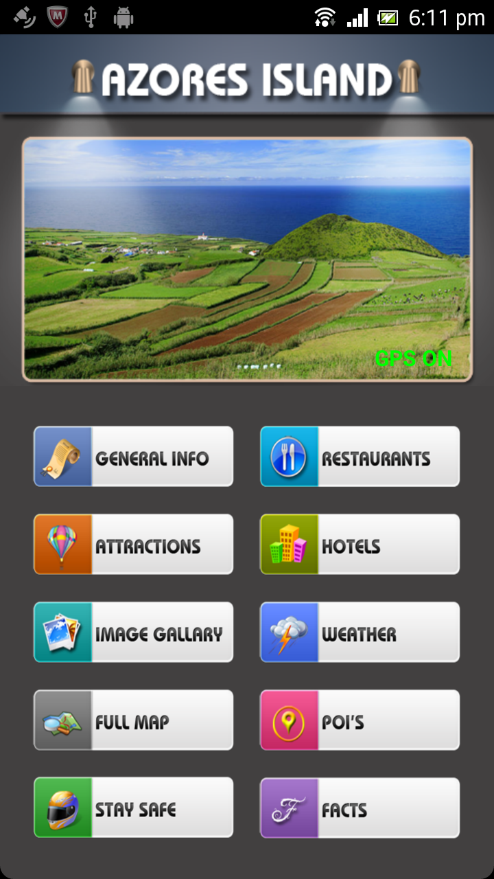 Azores Offline Travel Guide Screen 1