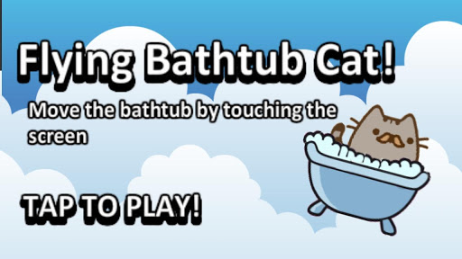 Flying Bathtub Cat