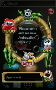 Lastest GO SMS Sea World Popup Theme APK for PC