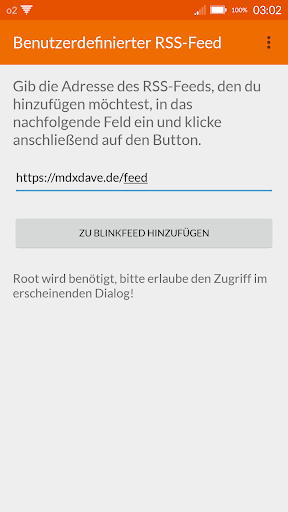 BlinkFeed RSS Manager