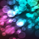Rainbow Drops Digital Clock