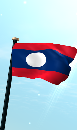 Laos Flag 3D Live Wallpaper