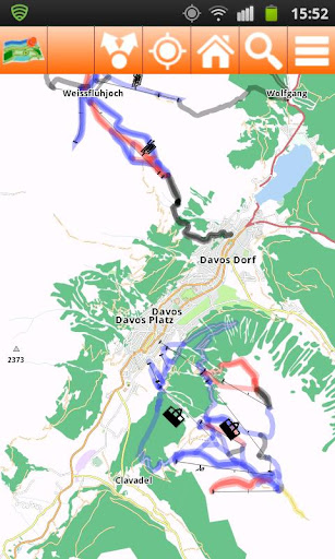 Davos Offline mappa Map