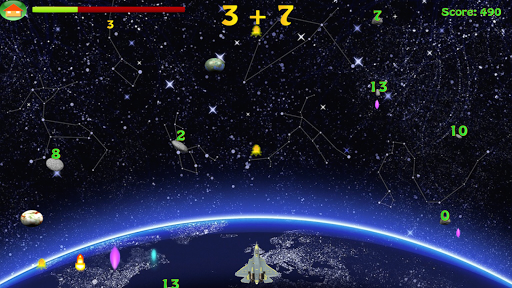 Space Jet Fighter Math Game