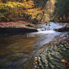 Cascade above Sullivan Falls, 2014.10.18 by Aaron Campbell - Instagram & Mobile iPhone