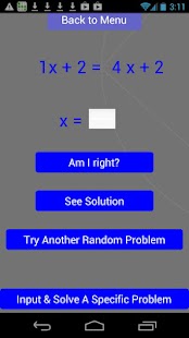 Linear Equation Solver 1 -Full Screenshots 0