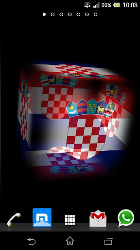 3D Croatia Cube Flag LWP