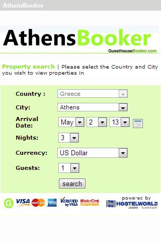 Athens hostel booking