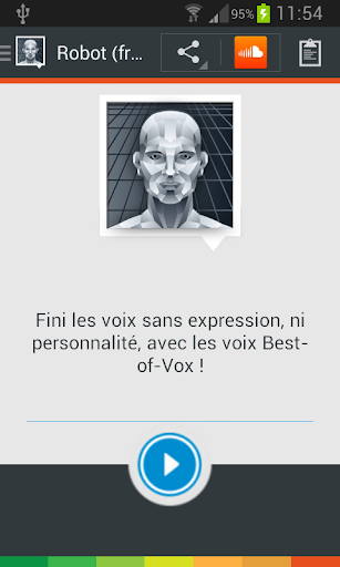 Robot voice French