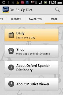 Oxford Spanish Dictionary - screenshot thumbnail