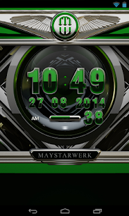 Digi Clock Widget Emerald - náhled