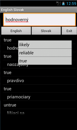 English Slovakian Dictionary