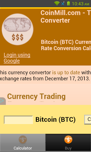 Bitcoin Calculator