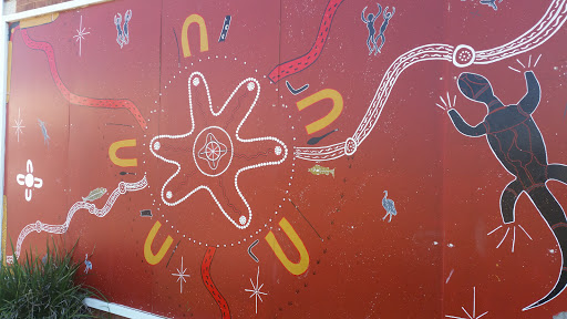 Nyngan Historical Aboriginal Mural - Meeting Point