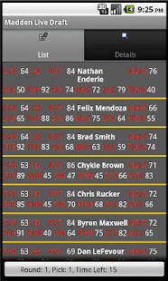 Live Draft Mobile for Madden Screenshots 1