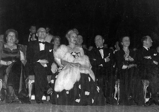 Eva Peron in the audience