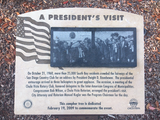 A President's Visit Plaque