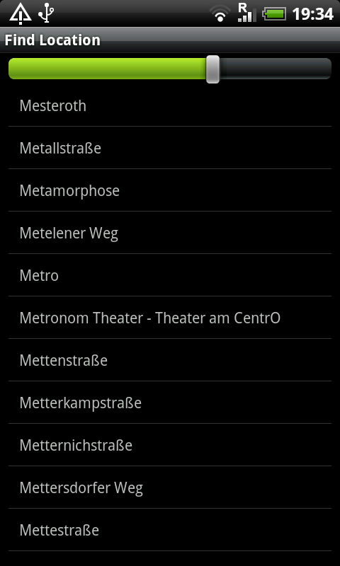 Gelsenkirchen Street Map Screen 2