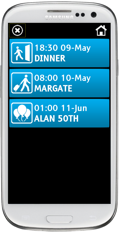 Georgie Reminders Screen 2