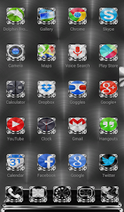 Next Launcher Theme Metalcraft - screenshot thumbnail