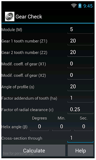 Gear check Demo