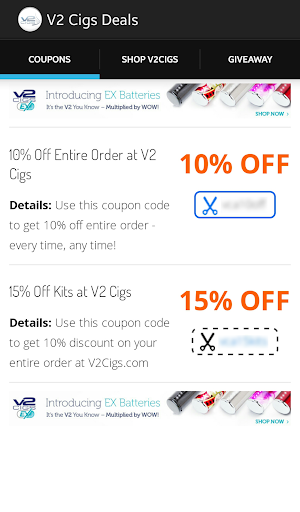 V2 Cigs Deals Coupons