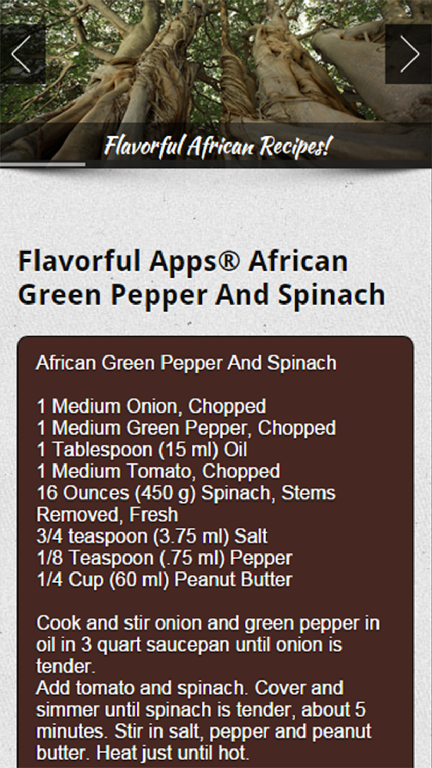 African Recipes - Premium Screen 3