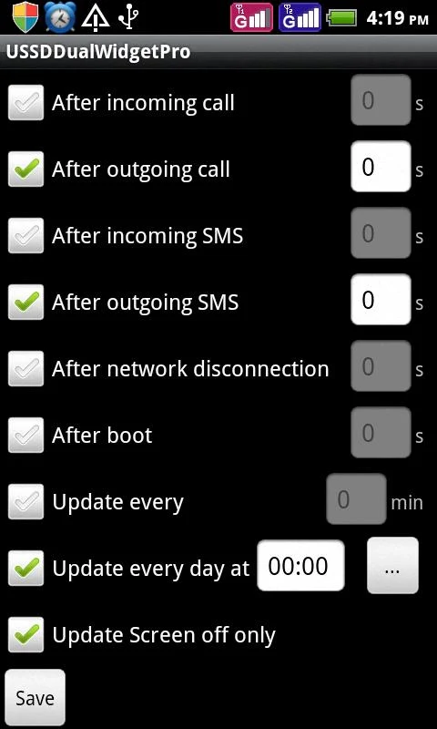 USSDDualWidgetPro - screenshot