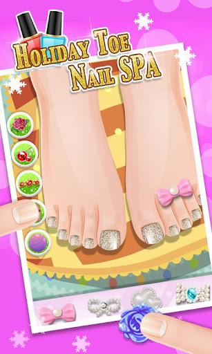 Holiday Toe Nails SPA