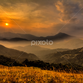 The Dreamy Sunset by Madhujith Venkatakrishna - Landscapes Mountains & Hills