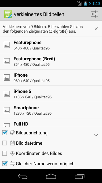 Android application Image Reduce Pro screenshort