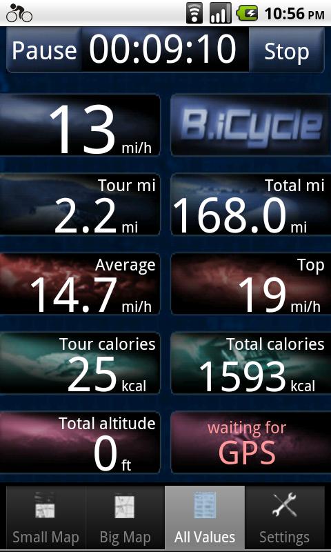 B.iCycle - GPS bike computer Screen 3