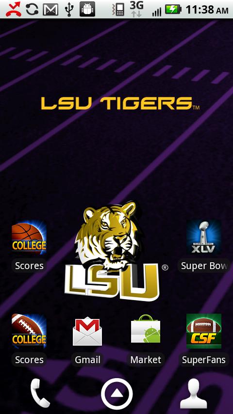 LSU Tigers Live Wallpaper HD Screen 3