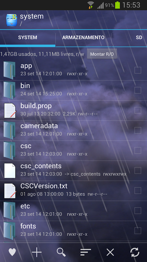   Root Explorer: captura de tela 