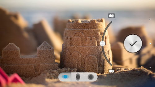 Android application Background defocus screenshort