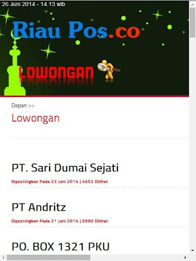 Download Lowongan Kerja di Riau for PC