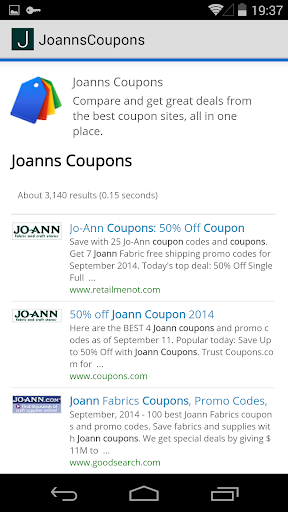 Coupons for Joanns