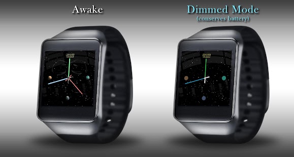 Watch Face Space Wars for Wear Screen 3