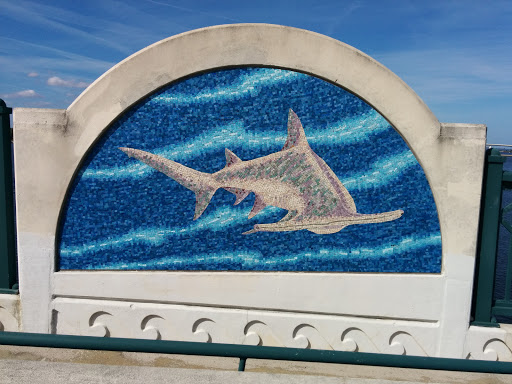 Hammerhead Shark Mosaic Mural