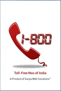 Toll Free Nos of India Screenshots 0