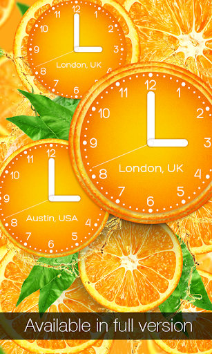 【免費個人化App】Orange clock live wallpaper-APP點子