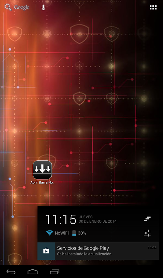   Open Notification Bar – Capture d'écran 
