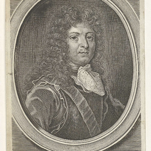 Portret van  Lodewijk XIV Michiel van  der  Gucht  1670 