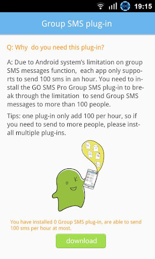 GO SMS Group sms plug-in 5