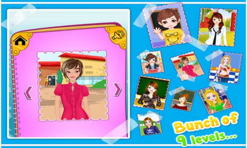 School Dressup - Kids Games Screen 2