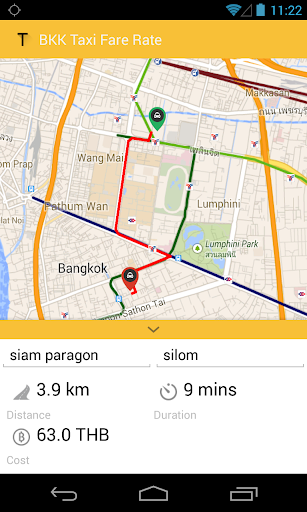 Thailand Taxi Fare Rate