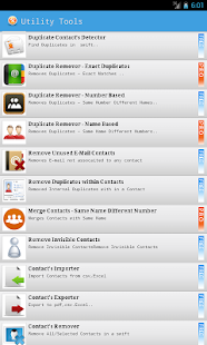 Duplicate Contacts & Utilities Screenshot