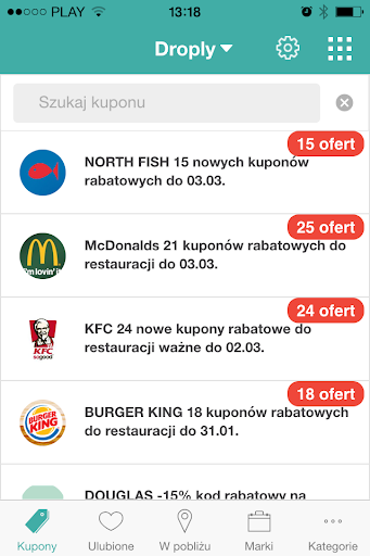 【免費購物App】Kupony zniżki promocje -Droply-APP點子