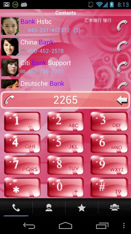 RocketDial Love Theme Screen 3