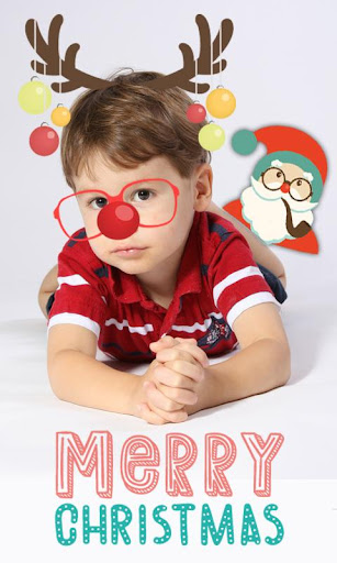 Christmas photo stickers kids